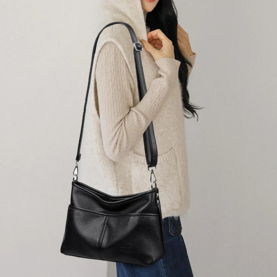 Women's Soft Leather Crossbody Shoulder Bag
