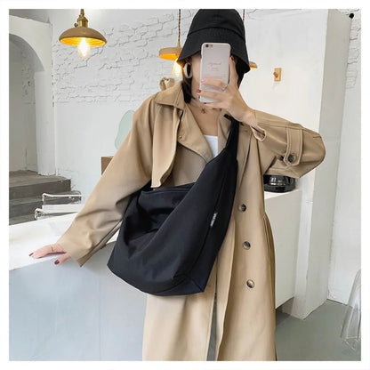 Large Capacity Nylon Hobo Shoulder Bag – Waterproof Crossbody
