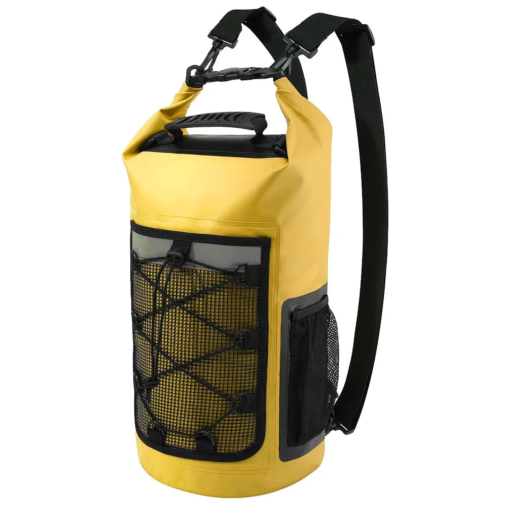 25L Waterproof Roll-Top Dry Bag Backpack for Beach & Water Sports
