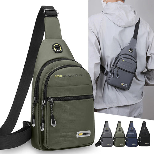 Men's Sling Bag – Multi-Pocket Lightweight Chest Pack