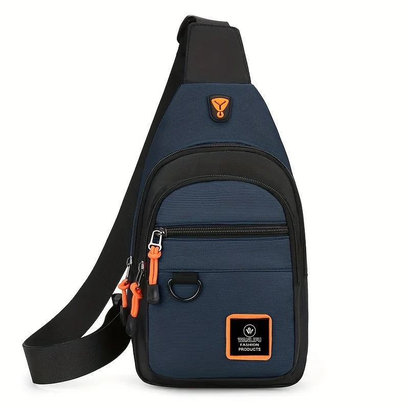 Men's Lightweight Sling Chest Bag Casual Crossbody Pack