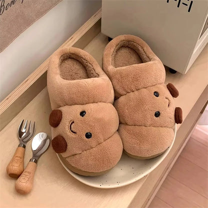 Cute Novelty Home Slippers – Dachshund, Croissant & Food Designs