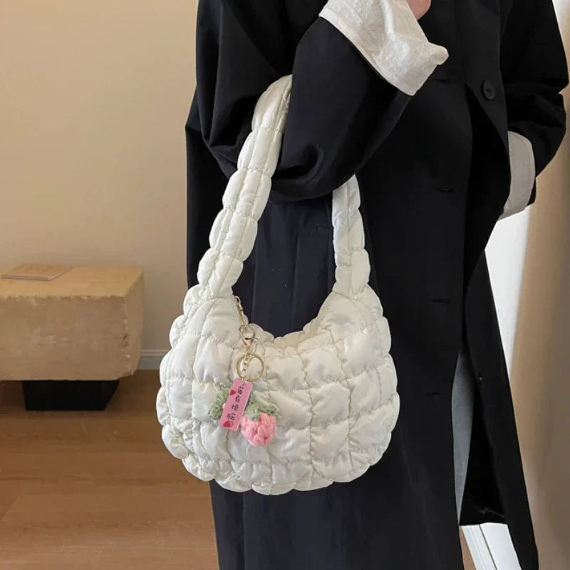Puffy Cloud Shoulder Bag for Women – Korean Cute Style