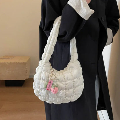 Puffy Cloud Shoulder Bag for Women – Korean Cute Style