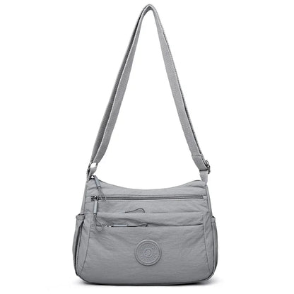Women's Multi-Pocket Crossbody Shoulder Bag – Lightweight Nylon