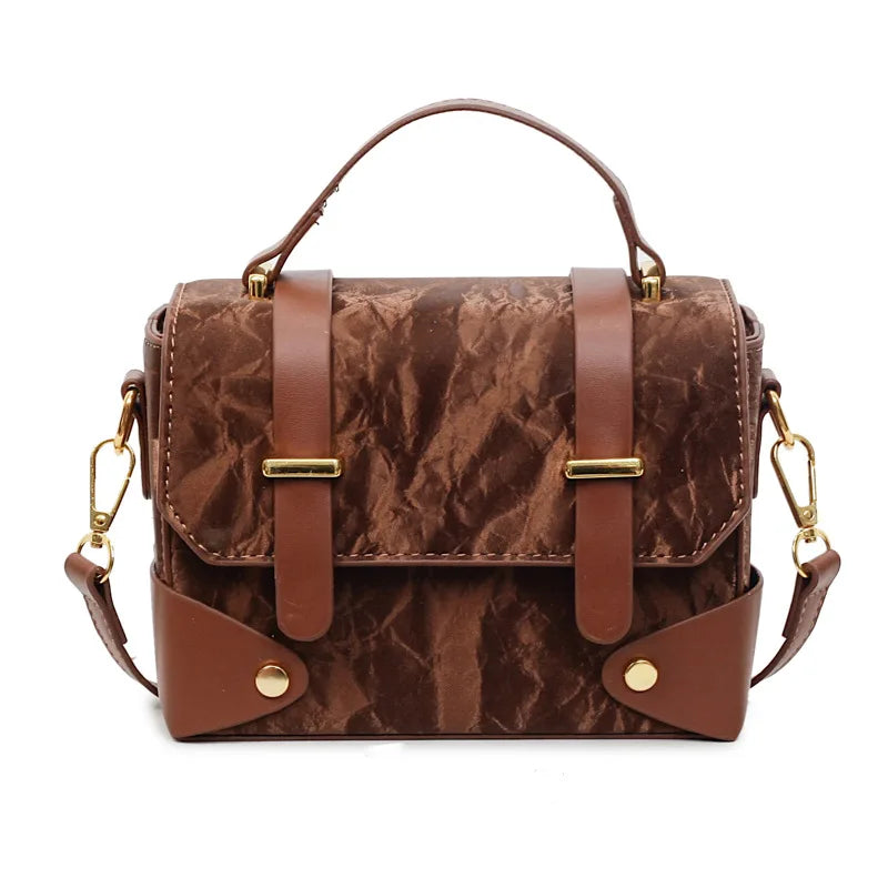 Autumn Winter Retro Messenger Small Bag Women S Trendy Shoulder Sense Portable Square