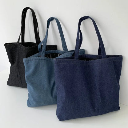 Denim Tote Bag Large Capacity Women's Shoulder Bag