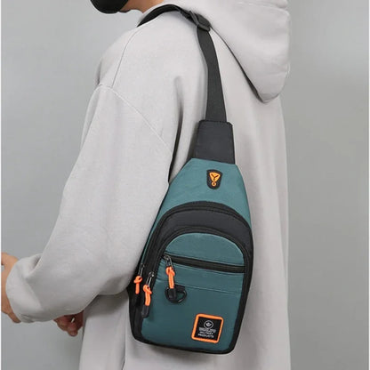 Men's Crossbody Sling Bag – Lightweight Oxford Chest Pack