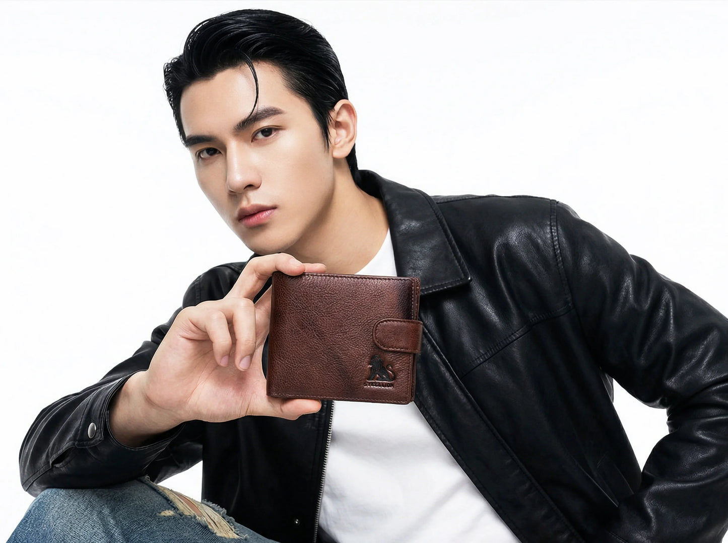 Steel Lion Men's RFID Blocking Genuine Leather Wallet