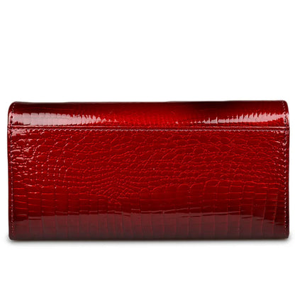 Alligator Pattern Women's Genuine Leather Clutch Wallet