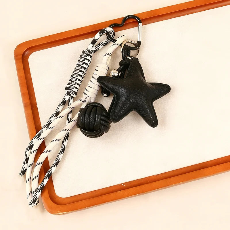 PU Leather Star Keychain Bag Charm & Bag Pendant