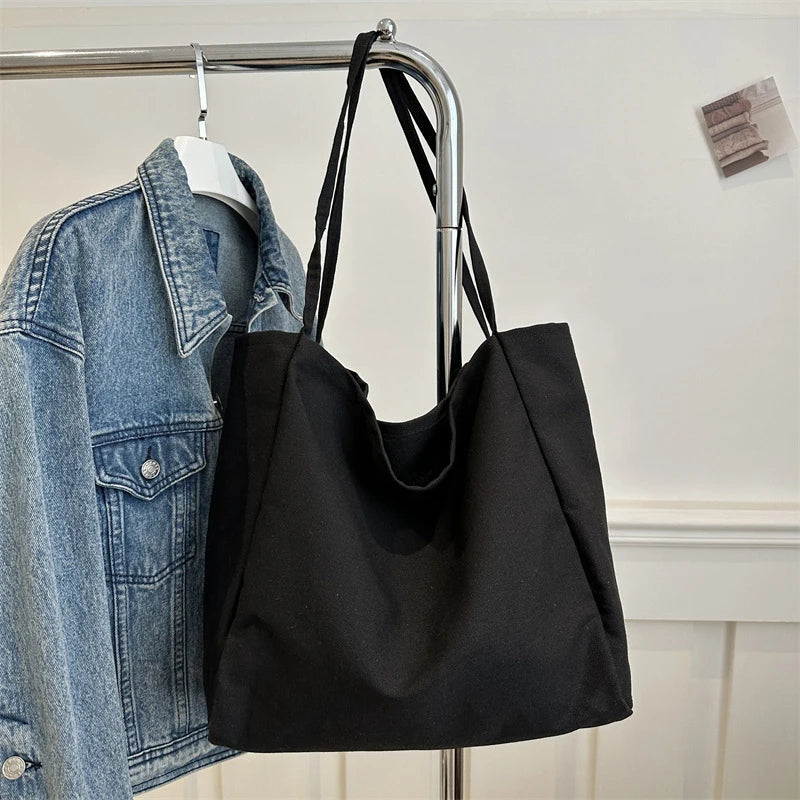 Large Capacity Shoulder Bag for Women – Casual Soft Tote Handbag