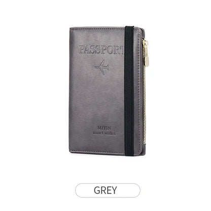 RFID Blocking Passport Holder – Protective Travel Document Case for Women & Men
