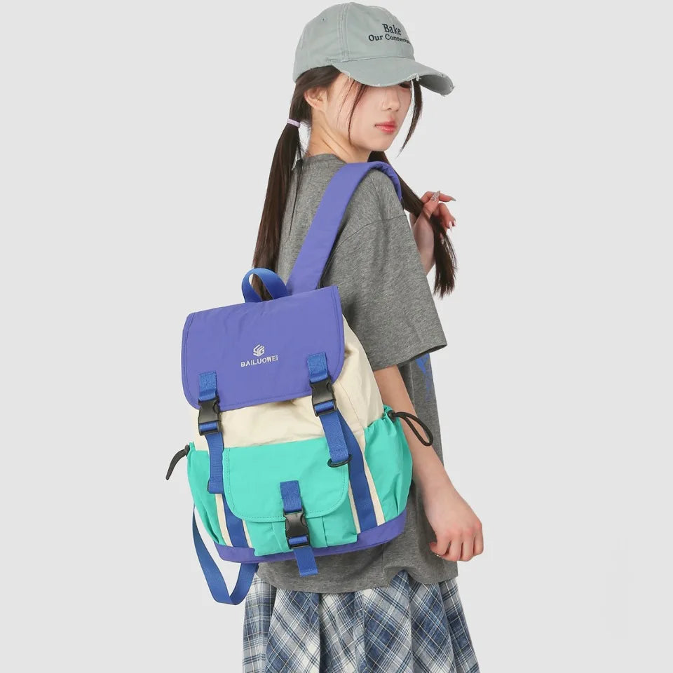 Lightweight Student Backpack – Large Capacity Water-Repellent Unisex