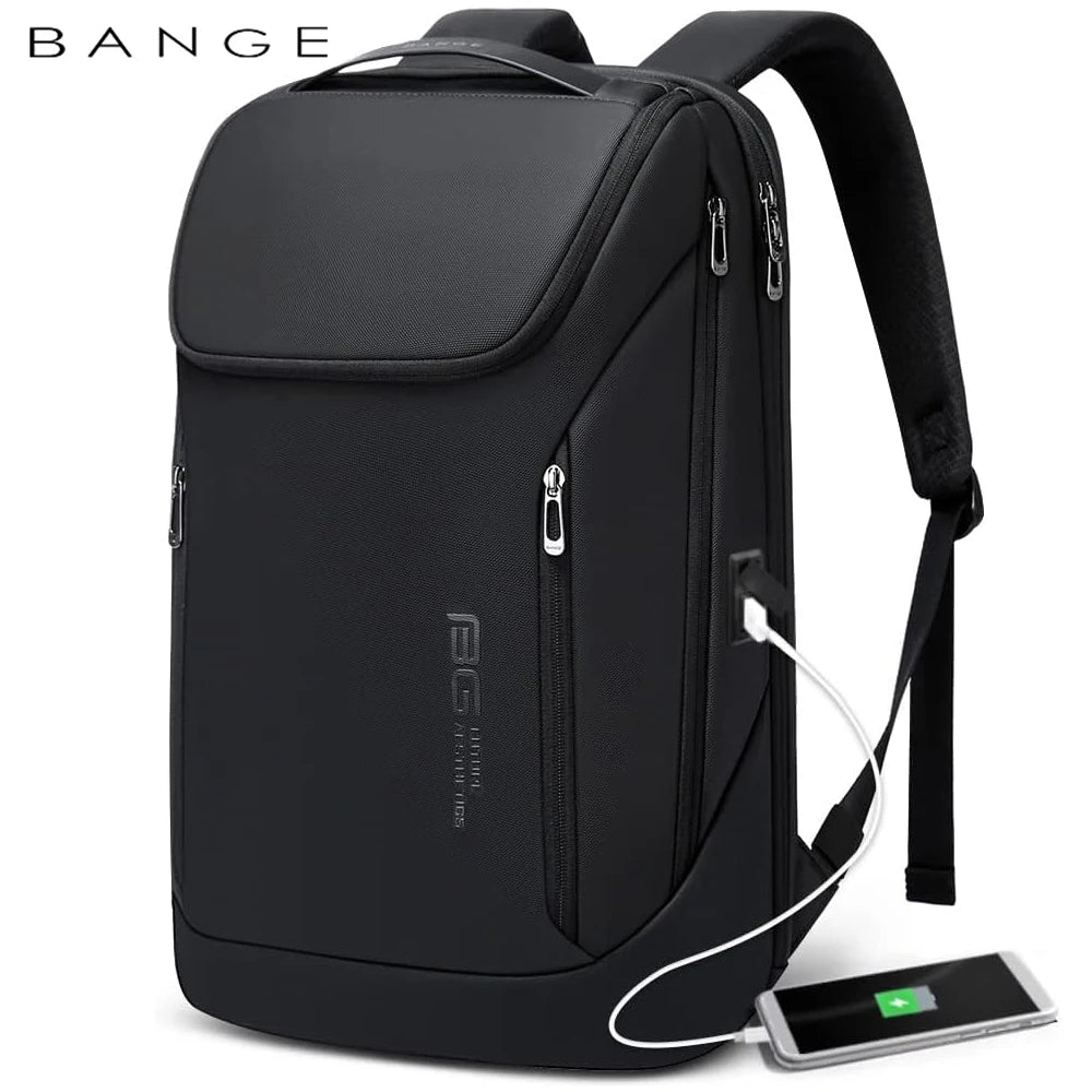 Bange Men's Waterproof Laptop Backpack 15.6" – Large Capacity Business Bag