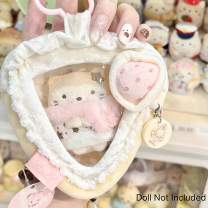 Cake Slice Plush Coin Purse – Kawaii Doll Display Bag