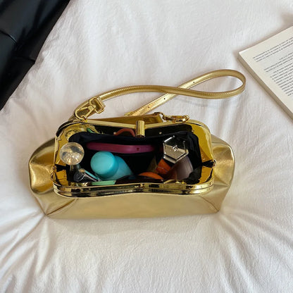 Luxury Evening Clutch Bag – Women's Elegant Chain Purse for Wedding & Party