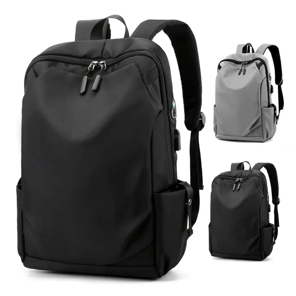 Men's Waterproof Laptop Backpack with USB Charging Port