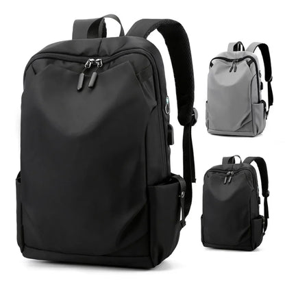 Men's Waterproof Laptop Backpack with USB Charging Port
