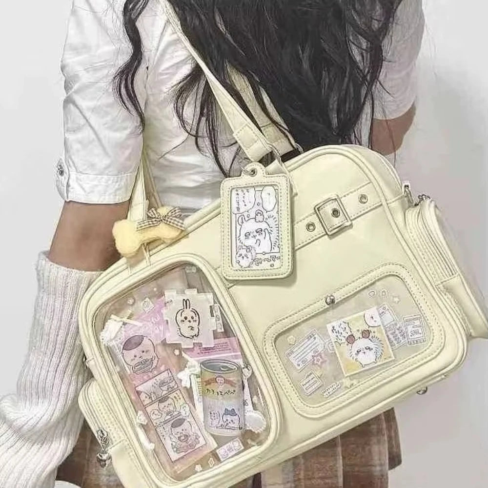 Ita Bag Large Capacity Clear Window Shoulder Bag