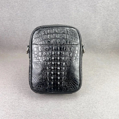 Genuine Crocodile Leather Crossbody Bag for Men