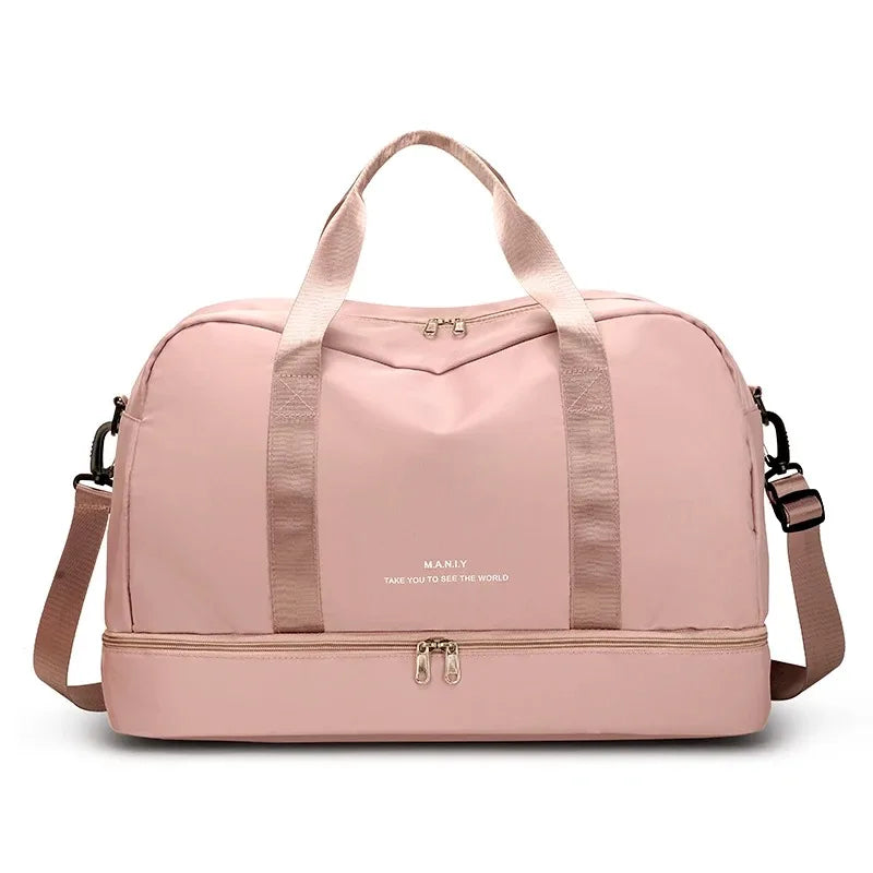 Gym Duffel Bag with Shoe Compartment – Large Sports Travel Bag