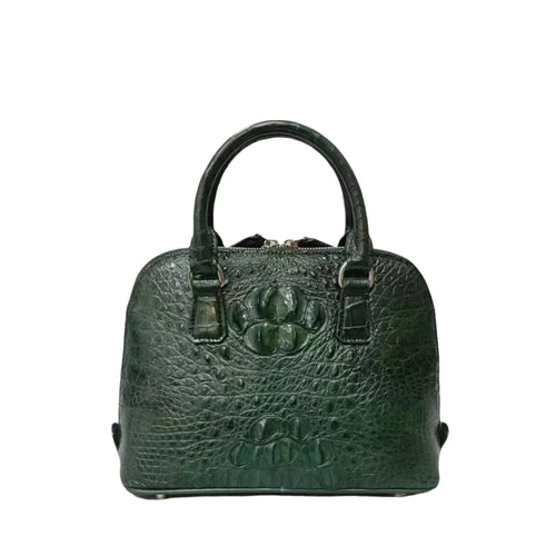 Genuine Crocodile Leather Shell Handbag for Women