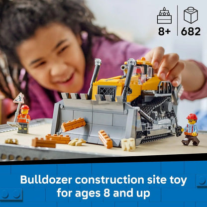 LEGO City 60466 Bulldozer Building Set – 682 Pieces