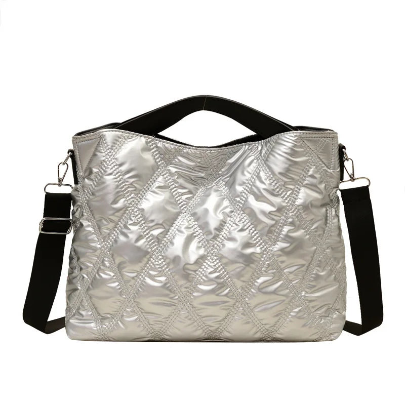 Diamond Quilted Large Capacity Crossbody Shoulder Bag