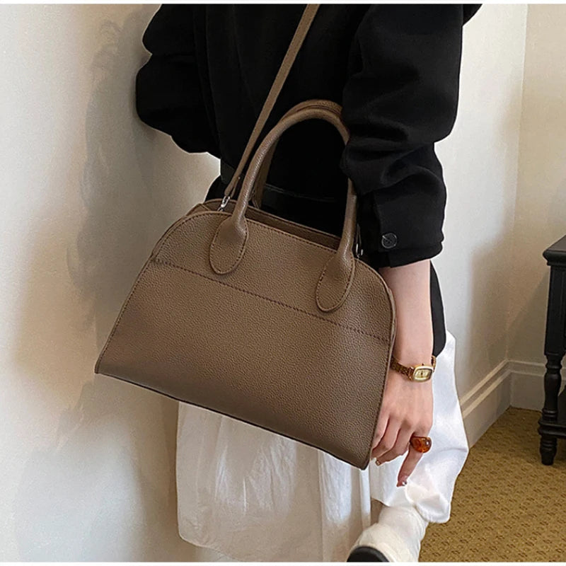 Genuine Leather Tote Bag – Luxury Top-Grain Cowhide for Women