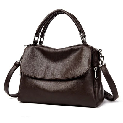 Women's Leather Doctor Bag – Crossbody Shoulder Handbag