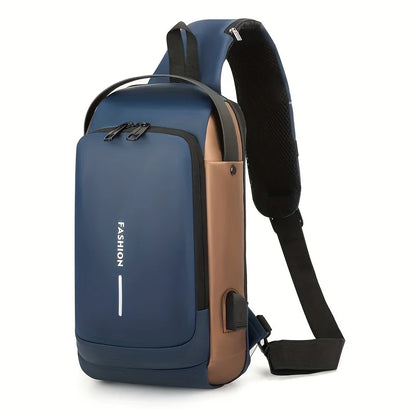 Anti-Theft Sling Bag for Men – Password Lock Chest Crossbody Pack