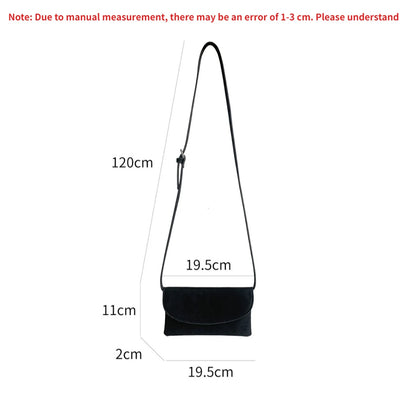 Suede Crossbody Phone Bag for Women – Lightweight Mini Shoulder Bag with Key Holder