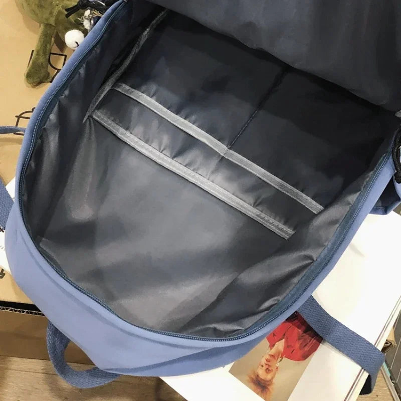 Canvas School Backpack – Laptop Bag for Teen Boys & Girls