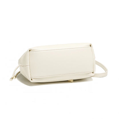 FOXER 2026 Spring Summer New Chic Women's Beaded Handbag Fashion White Signature Crossbody Bag New Cloud Bag with Large Storage