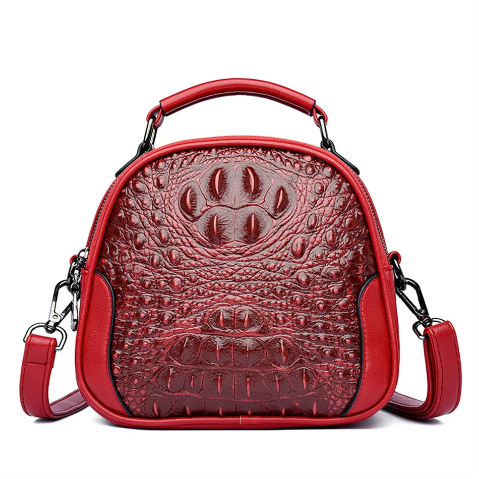 Crocodile Leather Crossbody Bag – Luxury Women's Shoulder Handbag