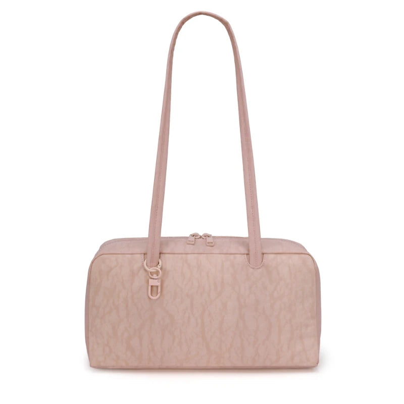 Nylon Shoulder Bag – Polka Dot & Leopard Print Tote for Women