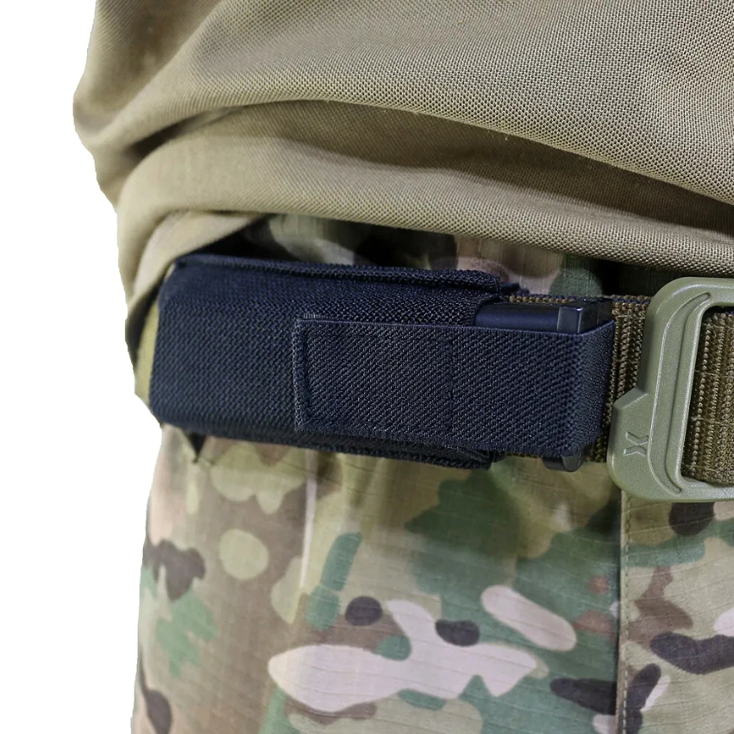 Horizontal Magazine Carrier Pouch – Concealed Belt Holster with Hook & Loop
