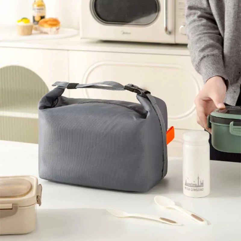 Insulated Lunch Bag – Foldable Portable Lunch Box Tote with Aluminum Foil Lining