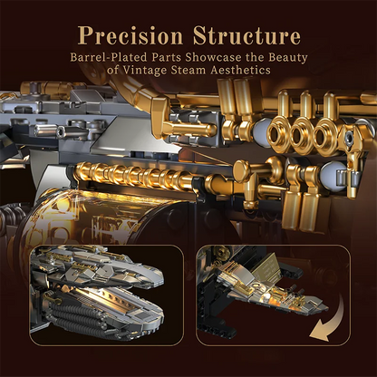 Steampunk Whale Airship MOC Building Set – 1979 Pieces