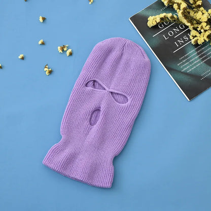 Knitted Balaclava Ski Mask – Full Face Winter Hat for Men & Women
