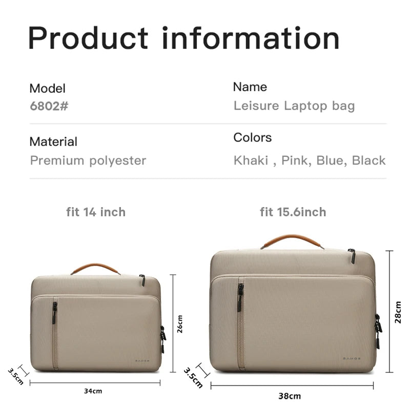 Laptop Sleeve Bag – Bange Waterproof 14 & 15.6 Inch Case for MacBook, HP, Dell