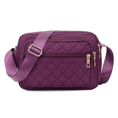 Quilted Crossbody Shoulder Bag for Women – Large Capacity