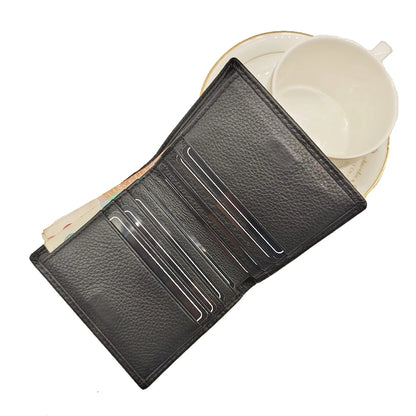 Slim Bifold Wallet – Unisex Short Wallet with Card Holder