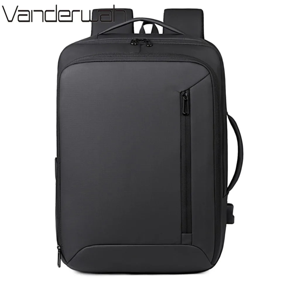 Multi-Pocket Travel Backpack with USB Charging Port – Water-Resistant Business Bag for Men