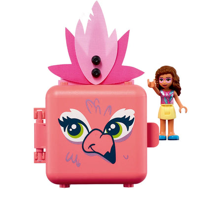LEGO Friends 41662 Olivia's Flamingo Cube – 41 Pieces, Ages 6+