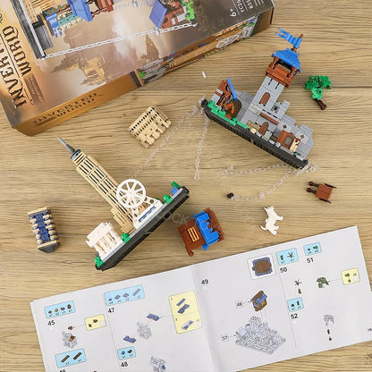 Anti-Gravity Reversed World Building Blocks – 835pcs Medieval City