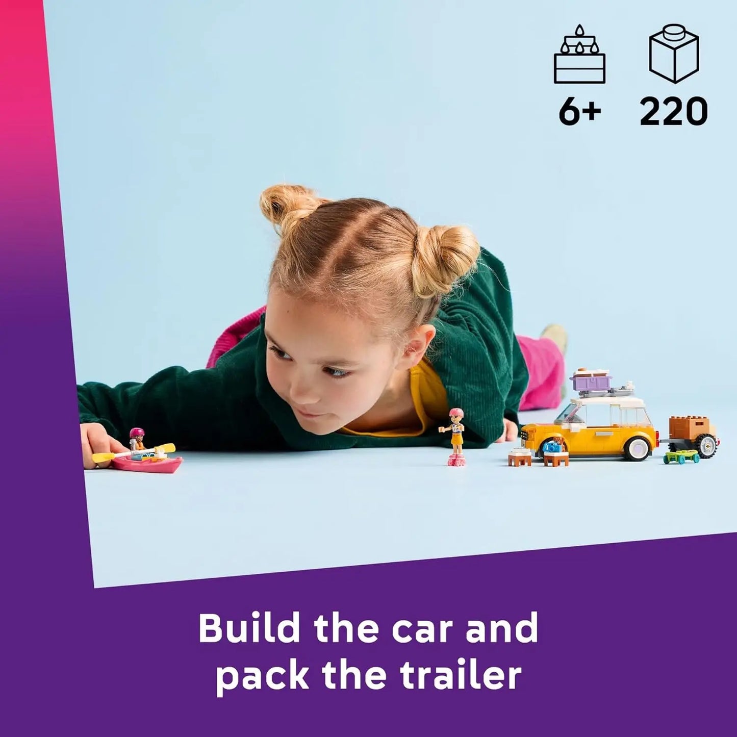 LEGO Friends 42659 Road-Trip Travel Car Building Set – 220 Pieces