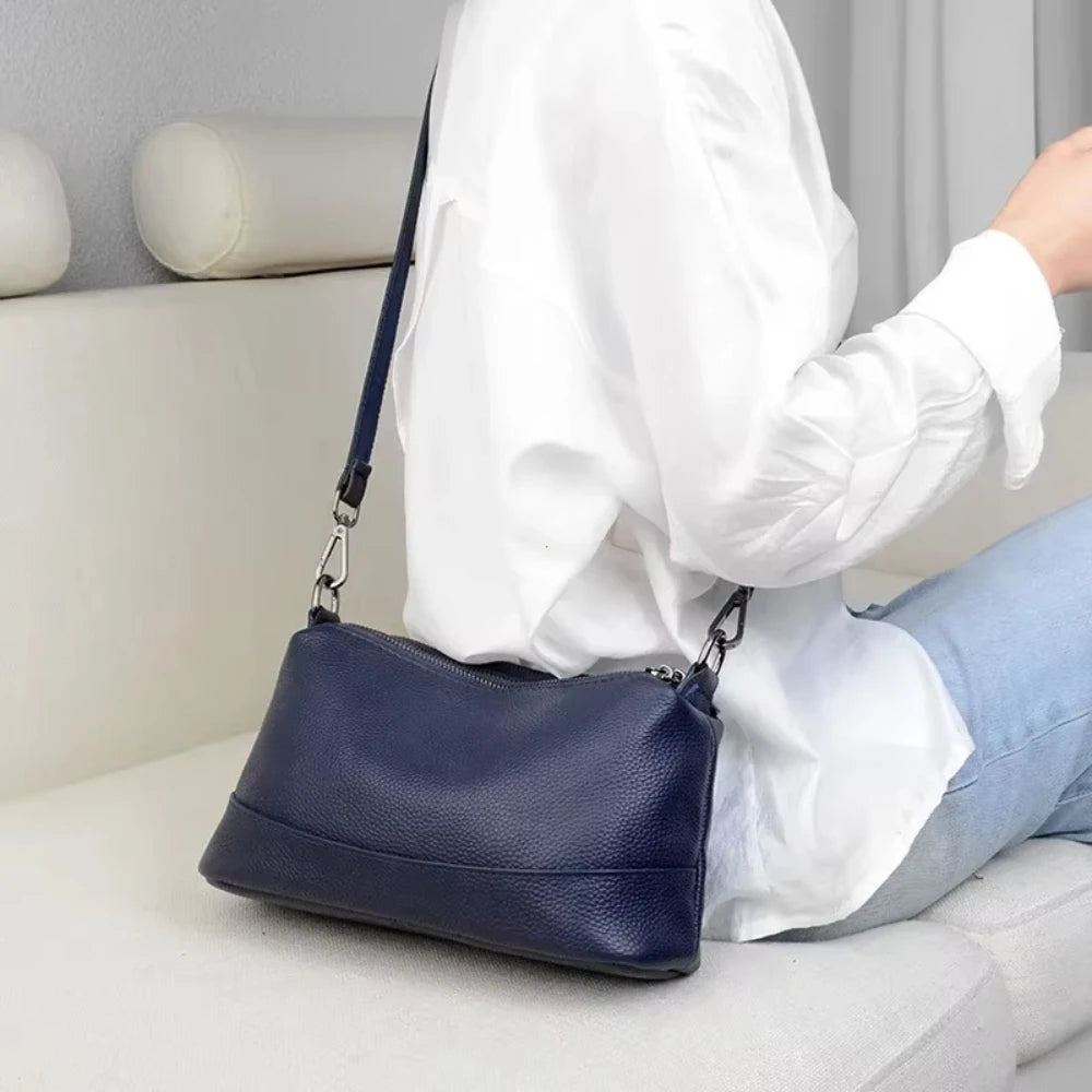 Genuine Leather Crossbody Bag for Women – Luxury Shoulder Purse