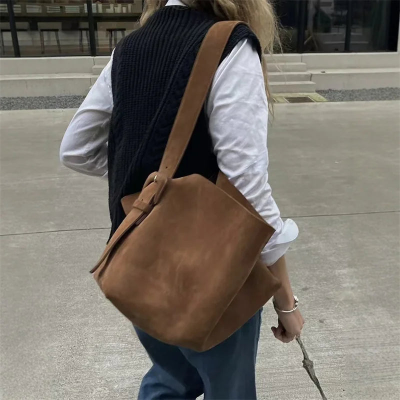 Large Corduroy Canvas Shoulder Tote Bag for Women